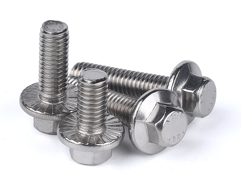 Stainless steel hex flange bolts