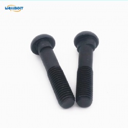 Round head oval neck bolts